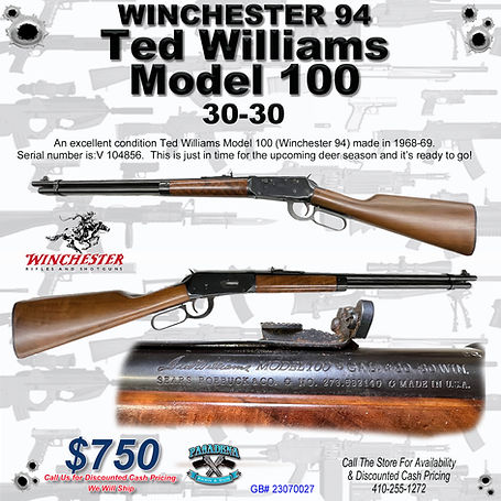 WINCHESTER 94 Ted Williams Model 100