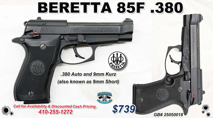 BERETTA 85F .380 25050018