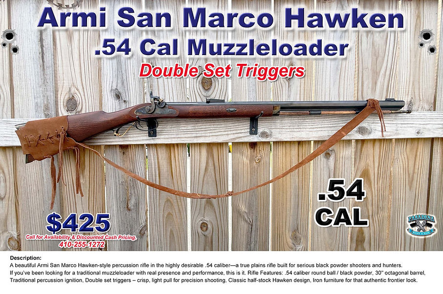 Armi San Marco Hawken .54 Cal Muzzleloader