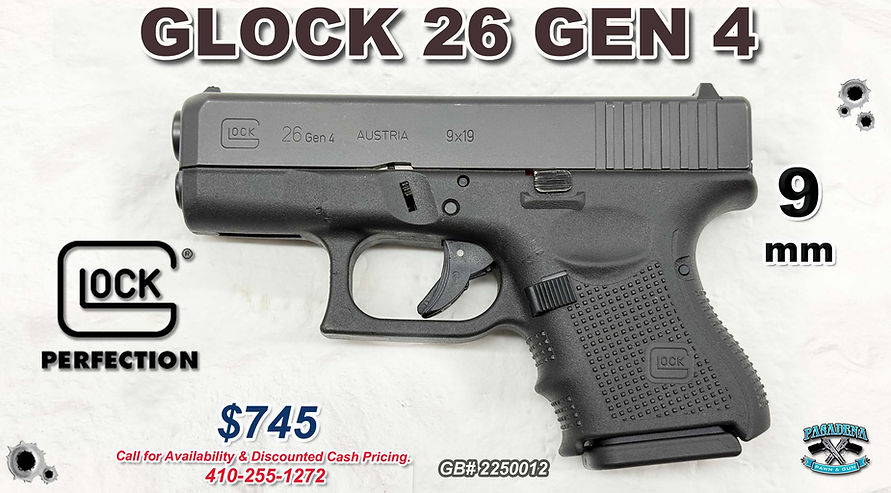 GLOCK 26 GEN 4 in 9mm