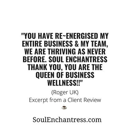 Soul Enchantress Client Review, Global financial wellness thought leader, author