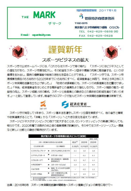 THE MARK 2017年1月