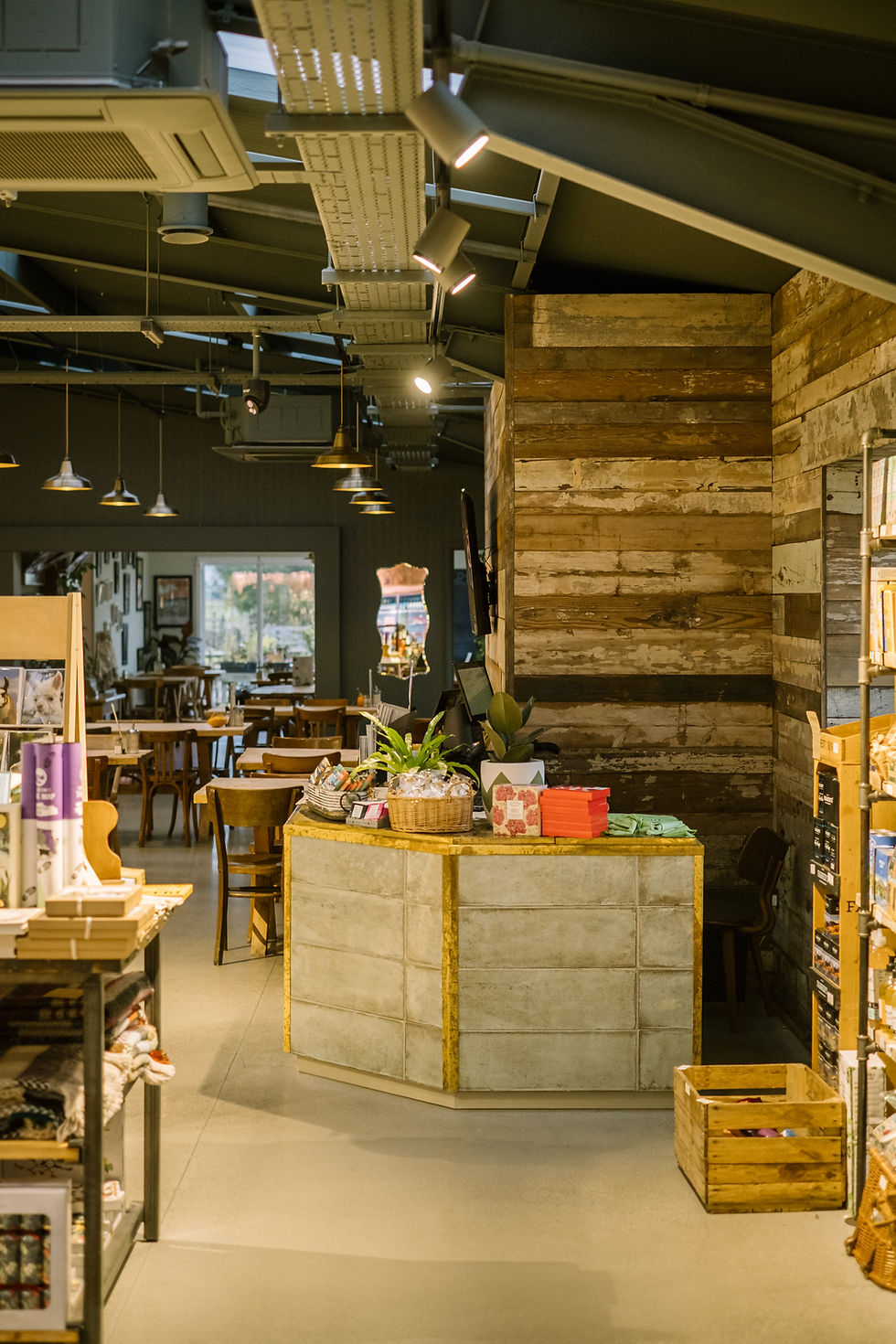 Basecamp North Lakes farm shop products in wooden storage system