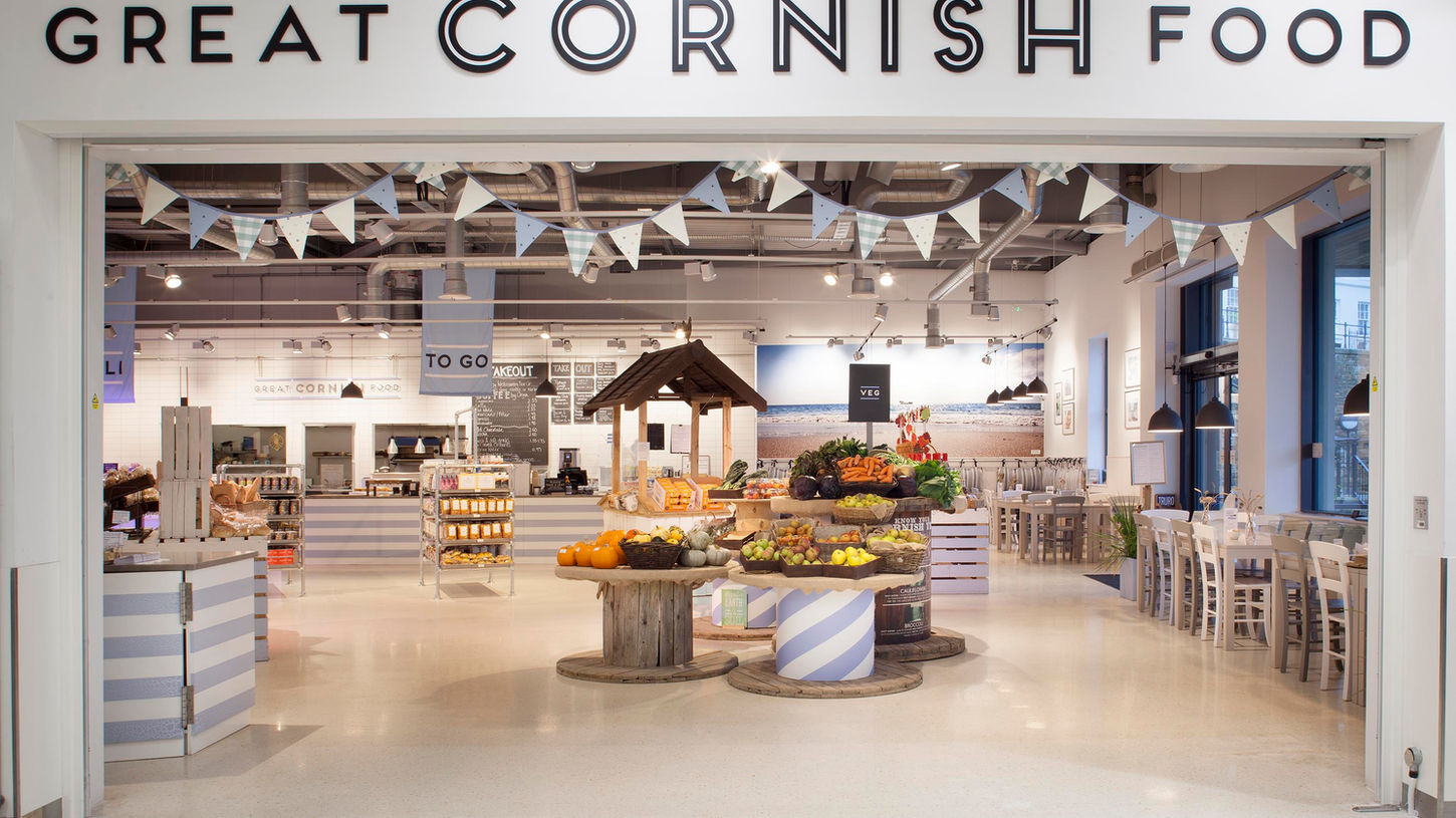 Shop entrance to the Great Cornish Food Store