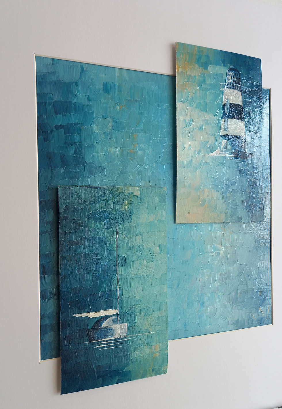 Miniature : Phare en mer