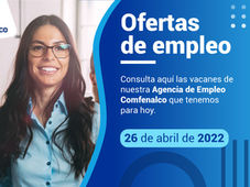 Ofertas de empleo - 26 de abril de 2022