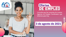 Ofertas de empleo - 3 de agosto de 2021