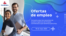 Vacantes de empleo - 16 de mayo 2024