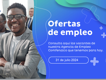 Vacantes de empleo - 31 de julio 2024