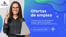 Ofertas de empleo - 4 de septiembre 2023