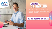 Ofertas de empleo - 10 de agosto de 2021