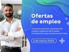 Ofertas de empleo - 2 de marzo de 2023