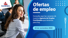 Ofertas de empleo - 25 de noviembre de 2022