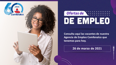 Ofertas de empleo - 26 de marzo de 2021