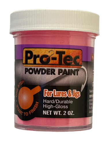 Pro-Tec Powder Paint Glow Hot Pink for fishing Lures Jigs & Lure Paint ...