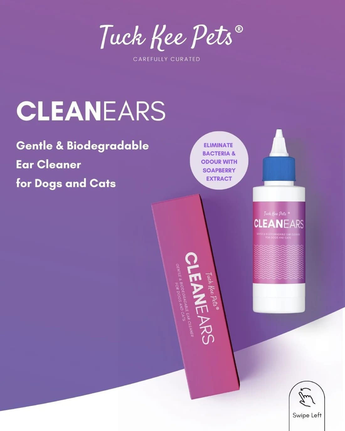 Tuck Kee Pets CLEANEARS Ear Cleaner