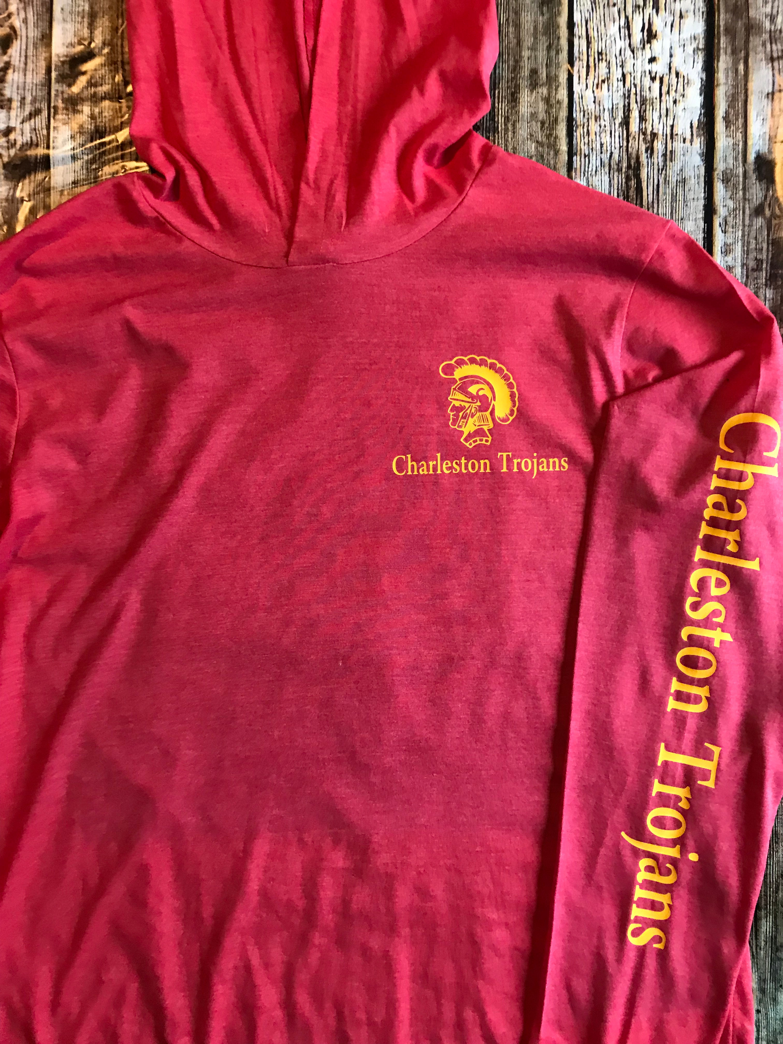 long sleeve hooded t