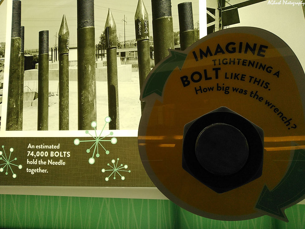 The structure is bolted to the foundation with 72 bolts, each one 30 ft. long.