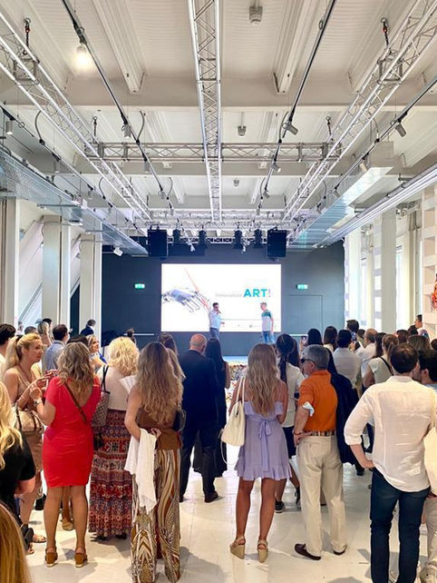 public at art show