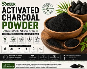 Activated Charcoal Powder Supplier in Canada | Sokeer Organics