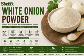 White Onion Powder Manufacturers in USA | Sokeer Organics