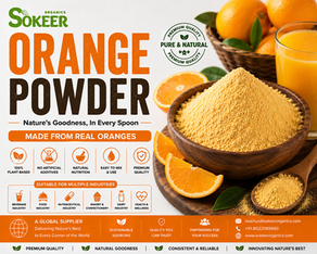 Orange Powder Supplier in Australia | Premium Bulk Orange Powder | Sokeer Organics