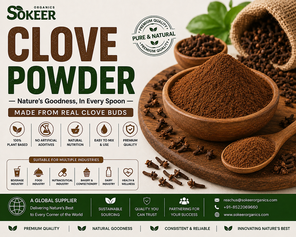 Clove Powder Supplier in Canada - Sokeer Organics