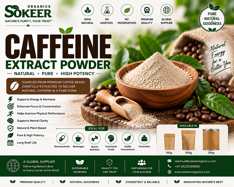 Caffeine 99% Extract Powder Suppliers in Singapore