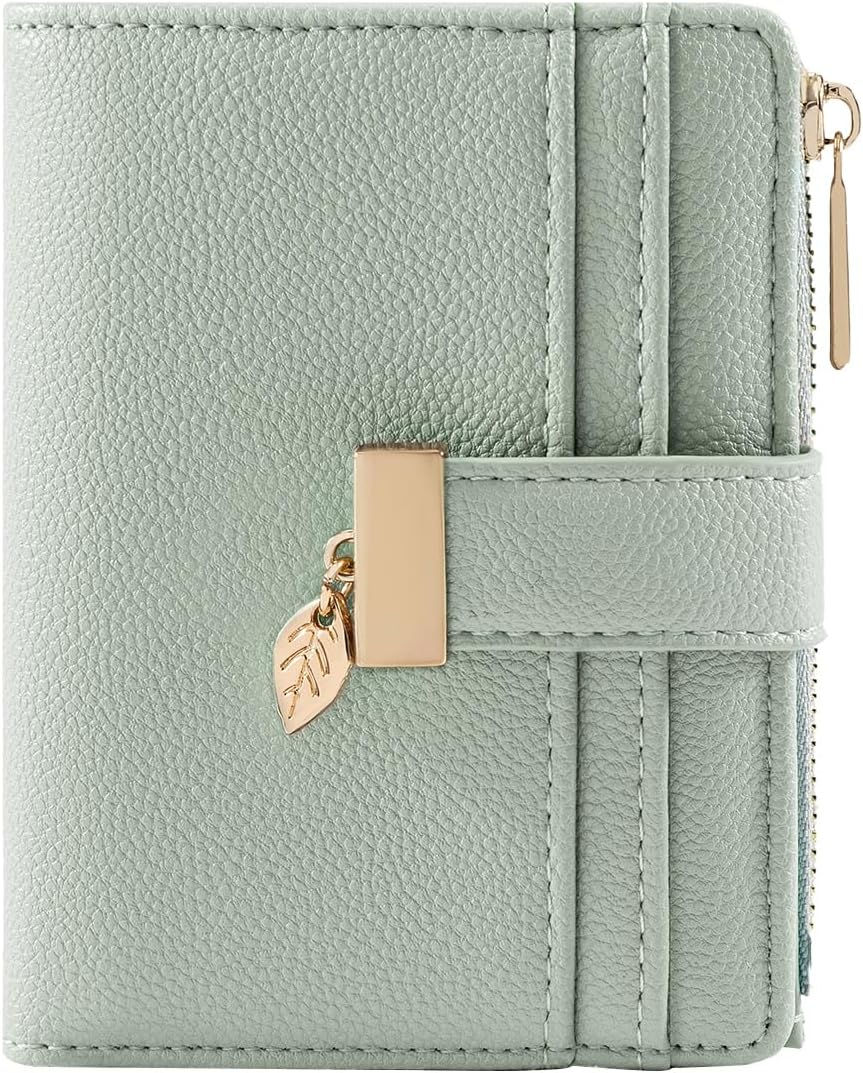 Thumbnail: Pomelo Best Small Leather Wallet for Women Purse RFID Blocking Bifold Soft Card 