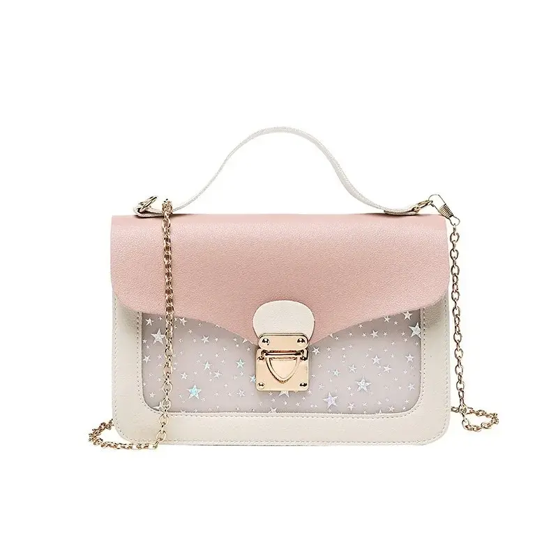 Thumbnail: Fashion Summer Small Square Crossbody Bag for Women Korean Style Sequin Star Pri