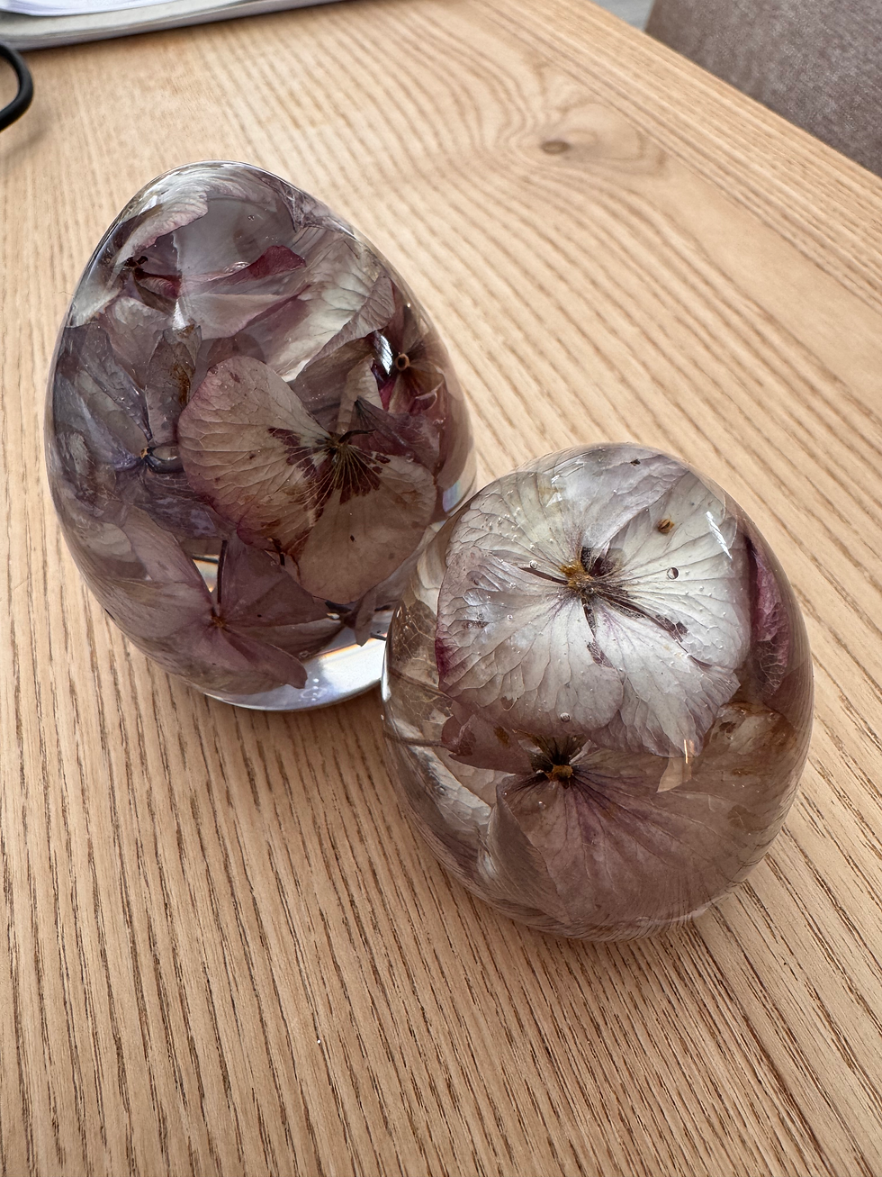 Thumbnail: Set of 2 Floral Eggs 