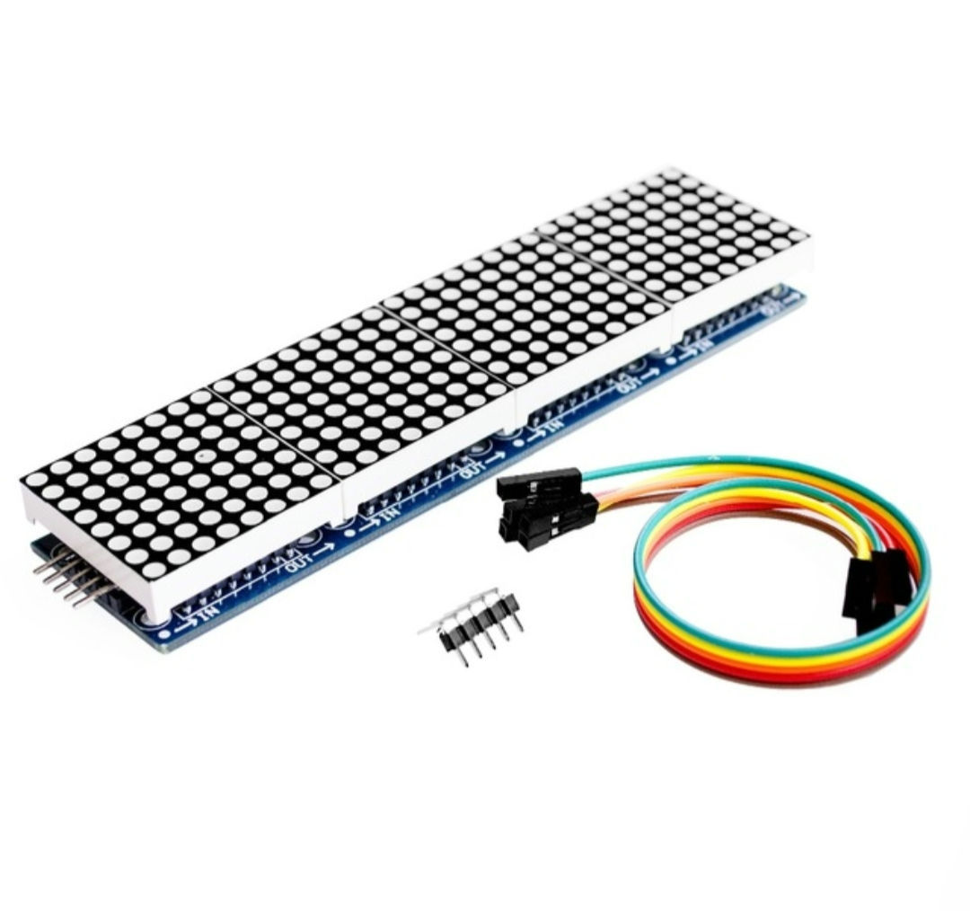 MAX7219 LED Dot Matrix 4 in 1 Display Module