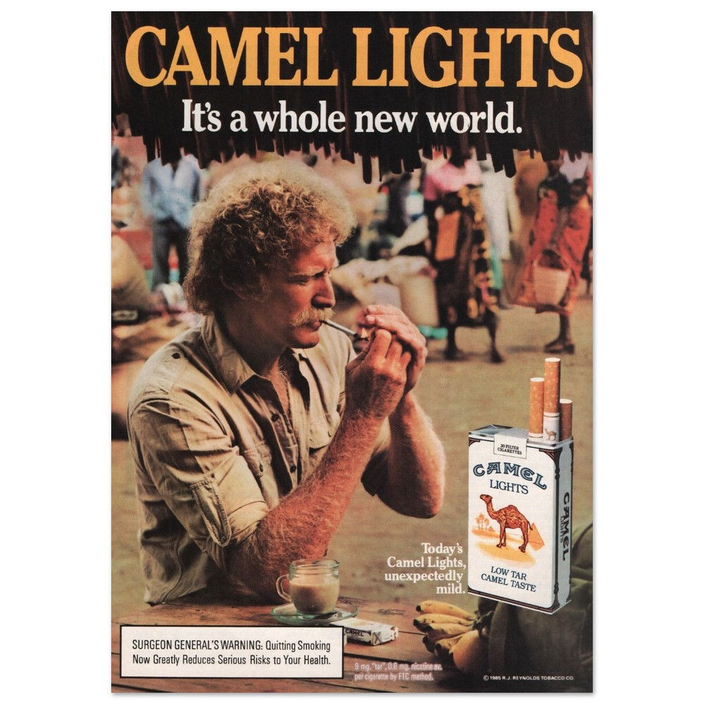 Vintage Camel Cigarette Poster