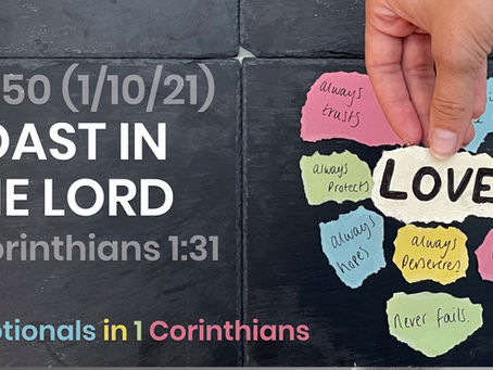 #450 (1/10/21) - BOAST IN THE LORD