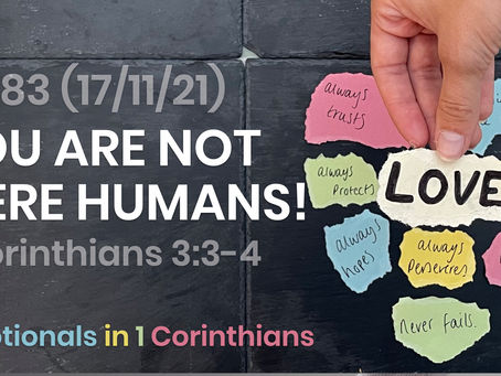 #483 (17/11/21) YOU ARE NOT MERE HUMANS!