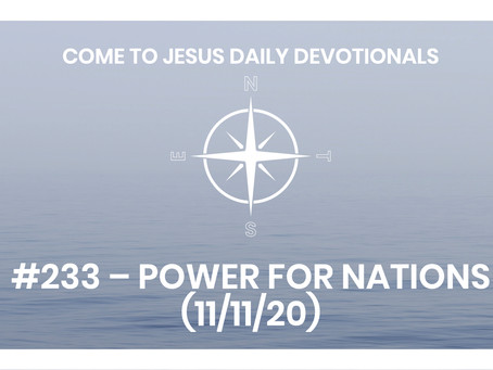 #233 – POWER FOR NATIONS (11/11/20)