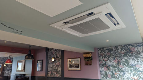 Indoor Ceiling Cassette Air Conditioning at Coffee #1