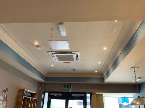Indoor Ceiling Cassette Air Conditioning at Coffee #1