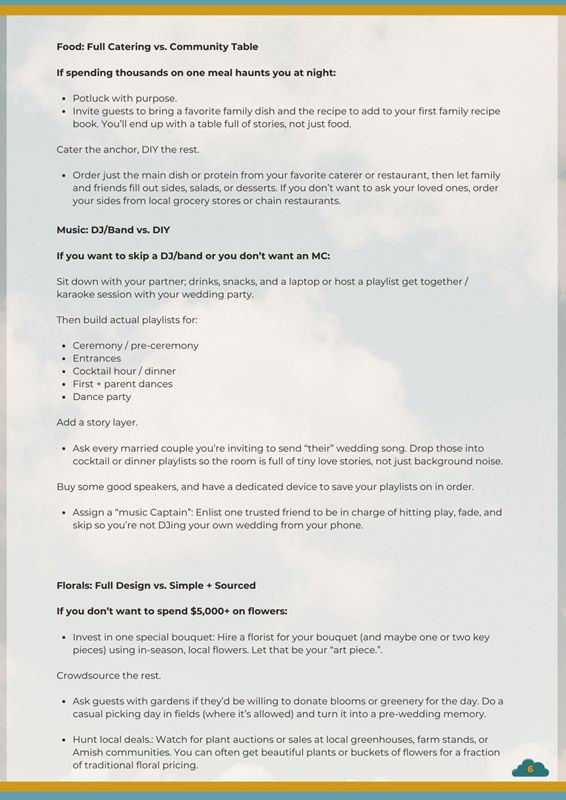 Adirondack Wedding Vendor Guide - Page 6 - Work Arounds - Food Music Florals