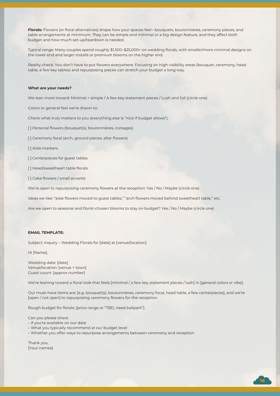 Adirondack Wedding Vendor Guide - Page 16 - Non Negotiables - Florals