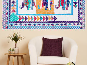 Spotted: Indian Garden fabric in Quilt Now magazine!
