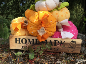 Fabric Stuffed Pumpkins Project