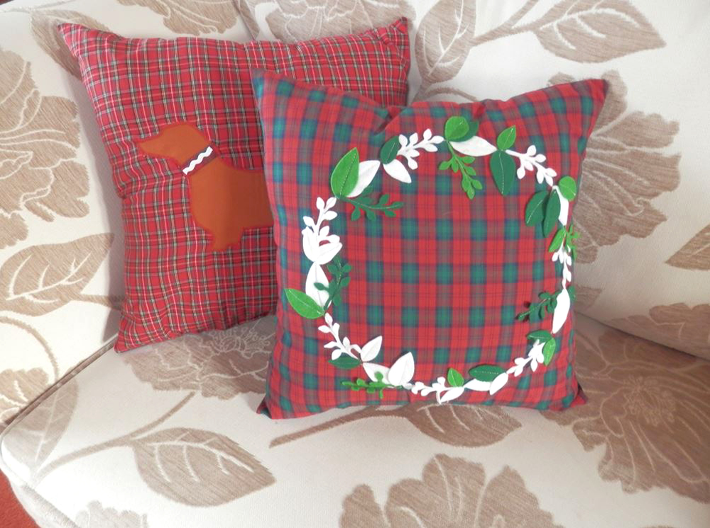 Tartan Christmas Cushions