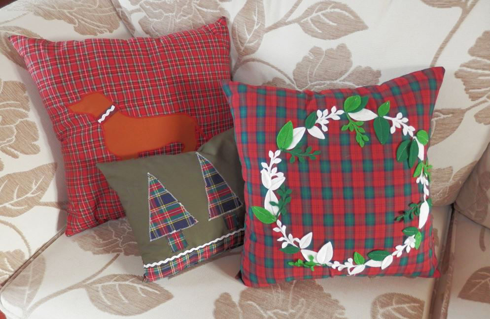 Tartan Christmas Cushions