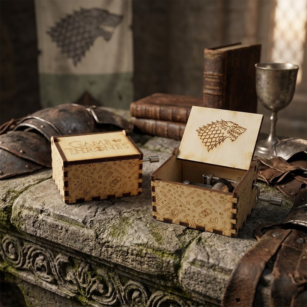 Game of Thrones Music Box – Hand-Crank Wooden Collectible