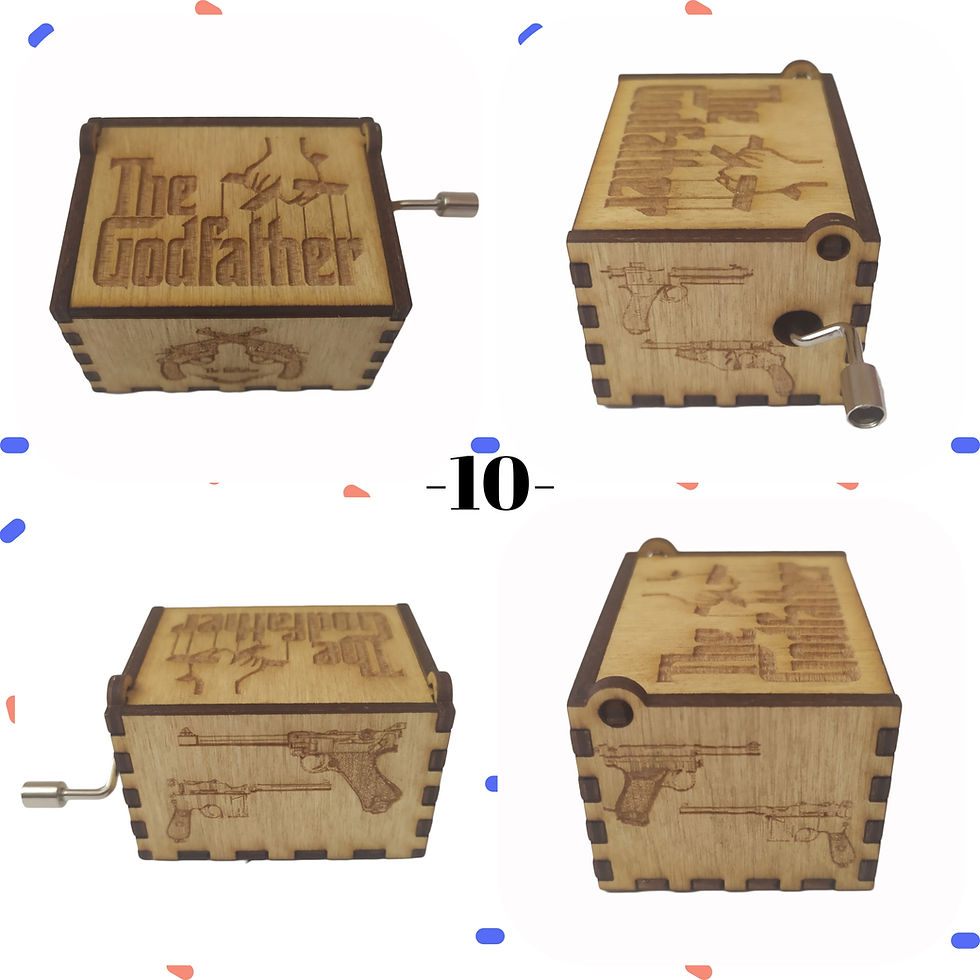 Thumbnail: The Godfather Music Box – Hand Crank Wooden Collectible