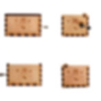 Thumbnail: Moonlight Sonata Music Box – Hand Crank Wooden with Cuddling Cats Engraving