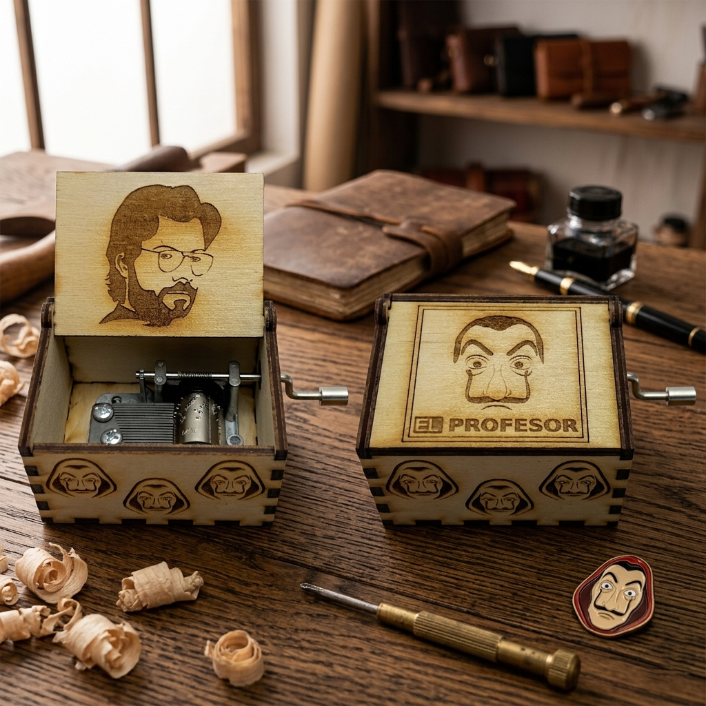 Bella Ciao Music Box – Money Heist Wooden Gift