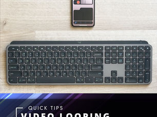 Desktop keyboard as a Video Looper remote