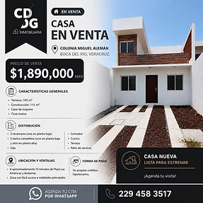 Casa nueva en Colonia Miguel Alemán, Boca del Río, Veracruz